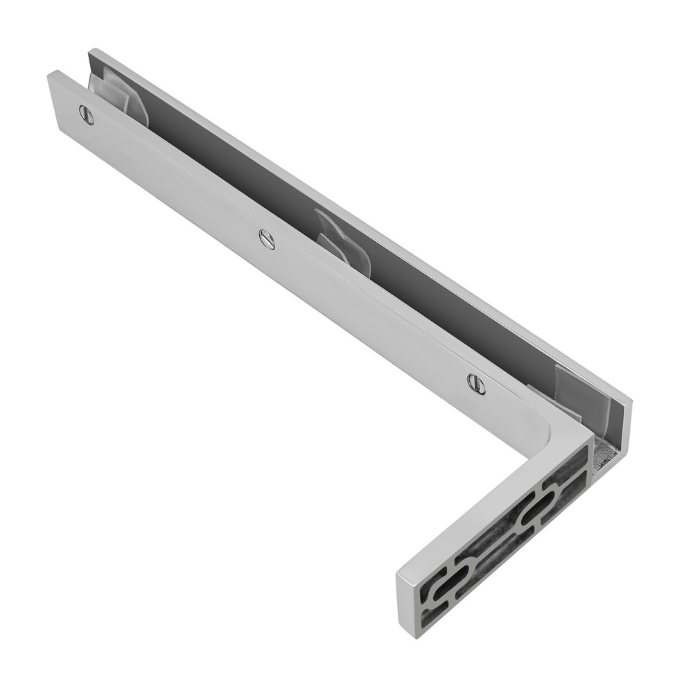 Glass Door L-Shape Stabilizing Bracket, Glass Support Bracket Stabilizer