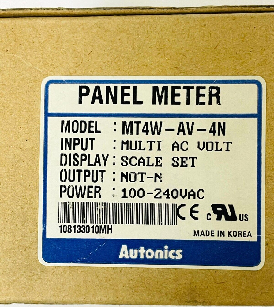 AUTONICS MT4W-AV-4N Digital Panel Meter