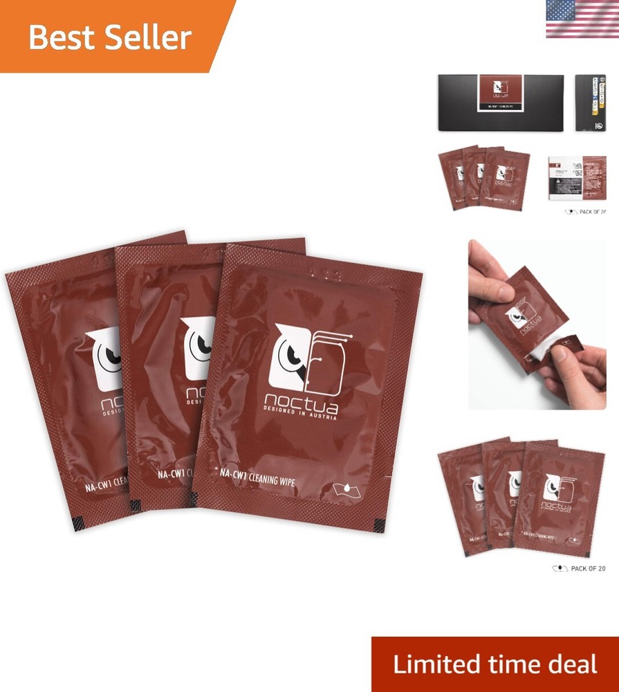 Large Size Thermal Paste Wipes - Odorless & Efficient Cleaning for Electronics