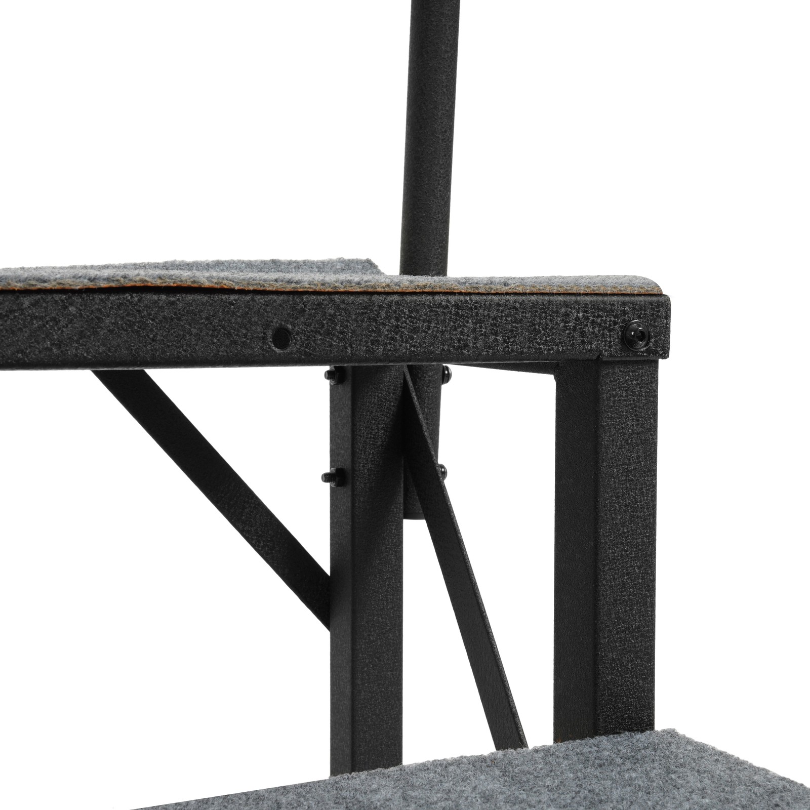 2 Steps Ladder RV Step w/Handrail For Trailer Travel Camper Mobile Home Stairs