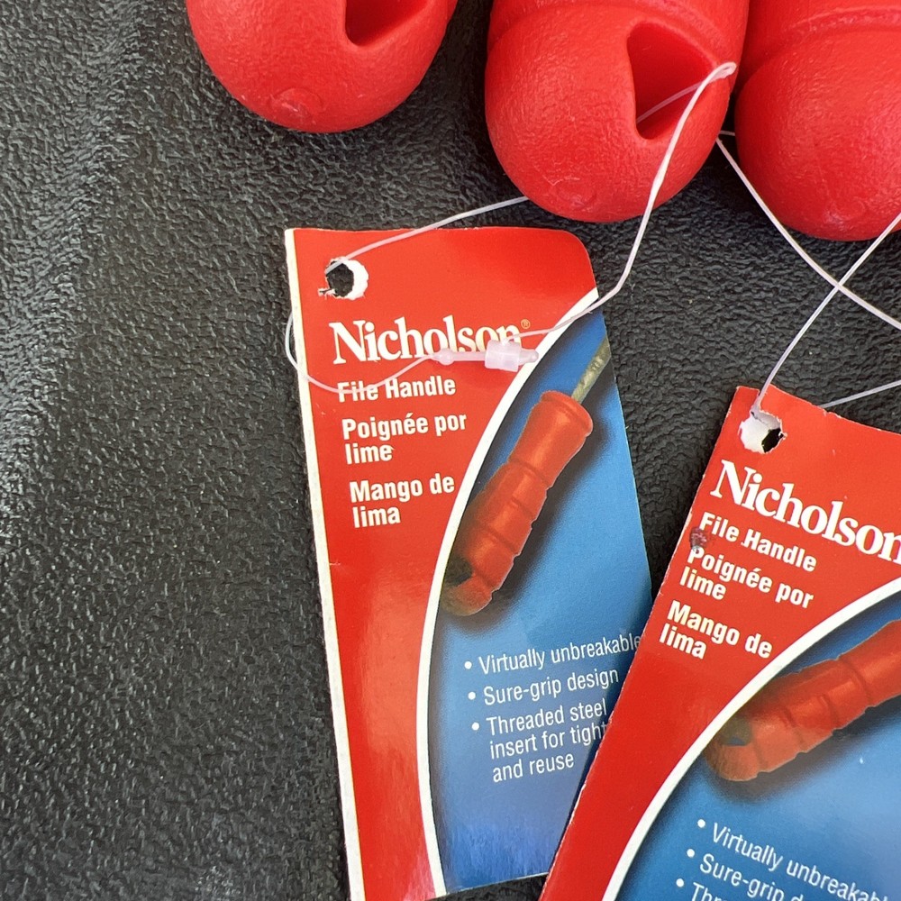 Nicholson 21514 HANDLEPH6RED PLASTICW/THREADED INSERT