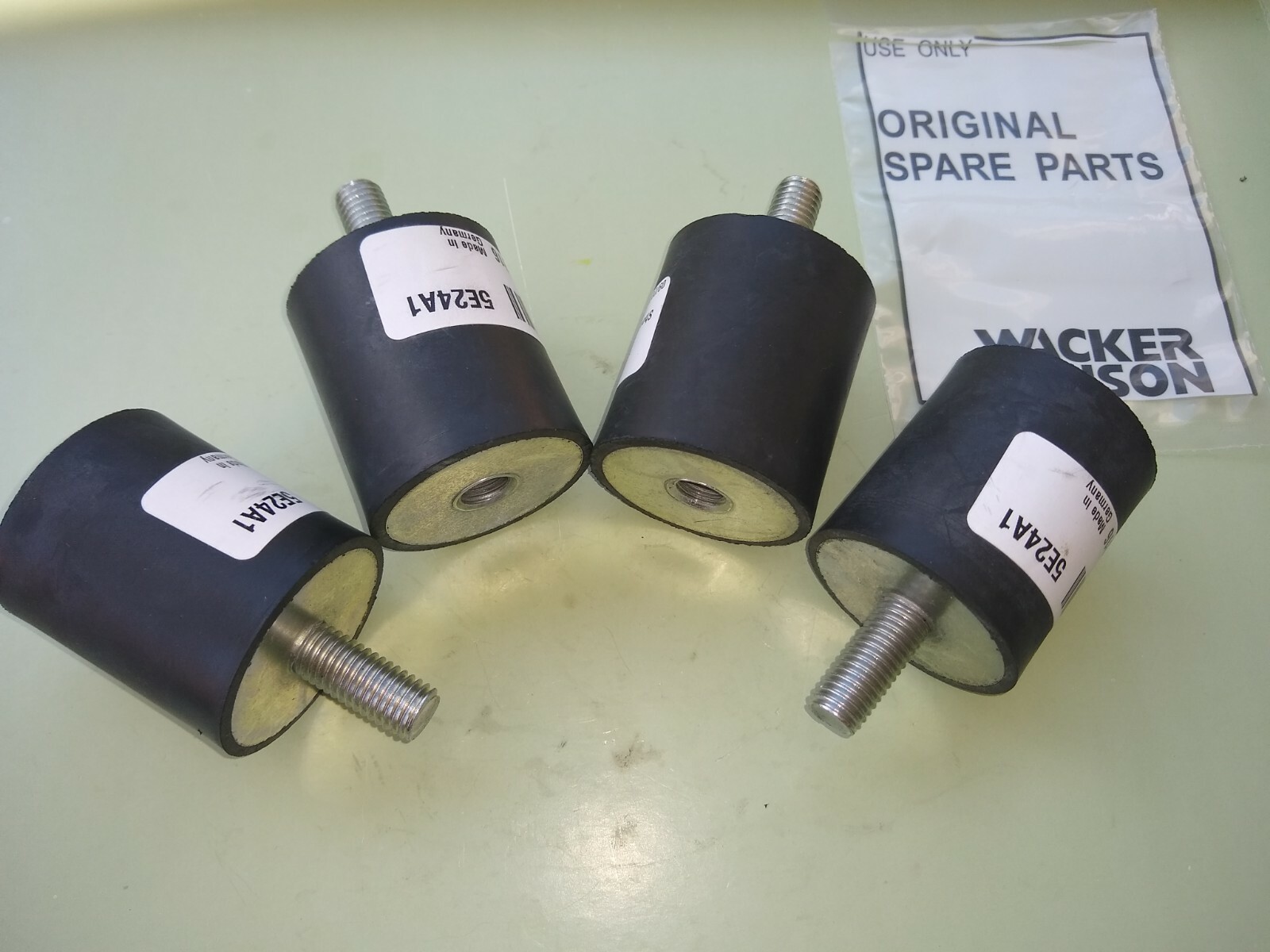 Wacker  OEM WP1550  WP1340 rubber shock mount   plate compactor tamper  set of 4