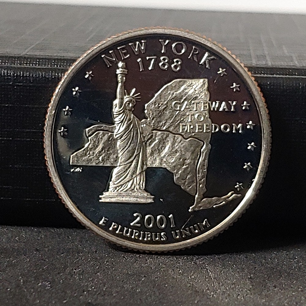 2001-S New York State Clad S Proof Quarter uncirculated