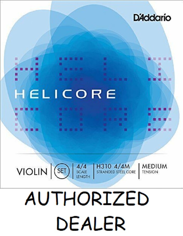 Helicore Violin String Set 4/4 Scale Medium Tension H310 4/4M D'Addario
