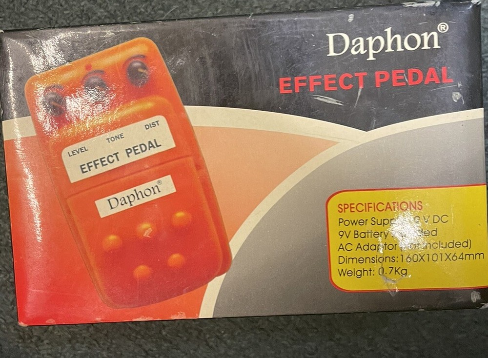 *New* Daphon Guitar Distortion E10DS Effects Pedal Orange