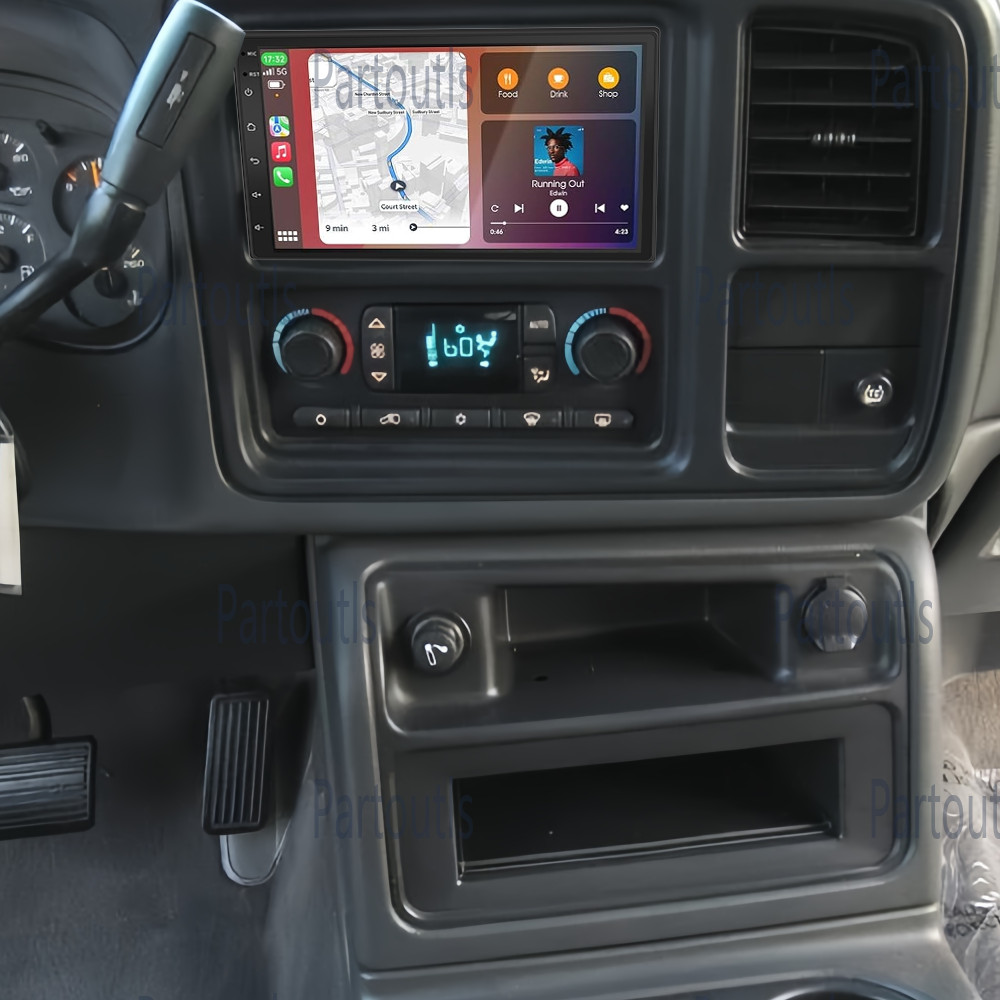 For 2003 2004 2005 2006 Chevy Tahoe Apple Carplay Android 15 Car Stereo Radio