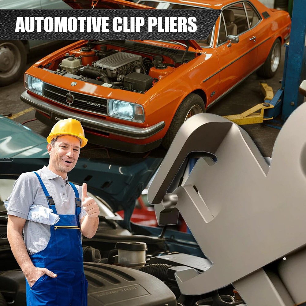 Car Clip Removal Pliers Auto Trim Door Panel Fastener Remover Lever Tool Durable