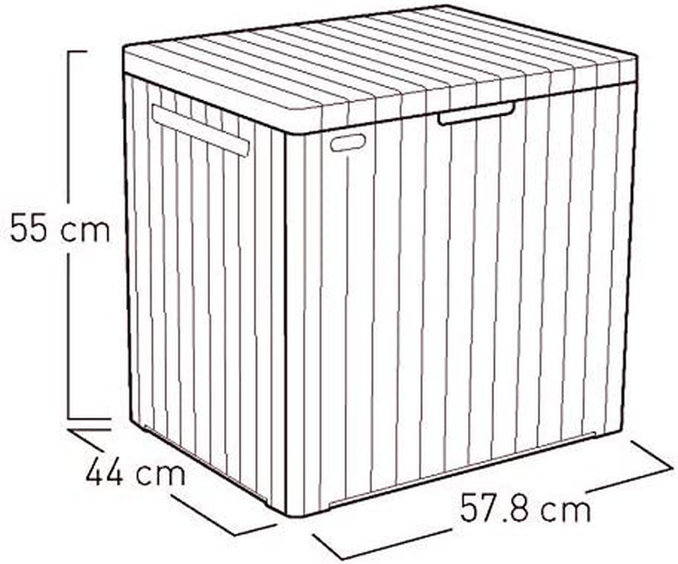 City Box Cushion Box - Brown