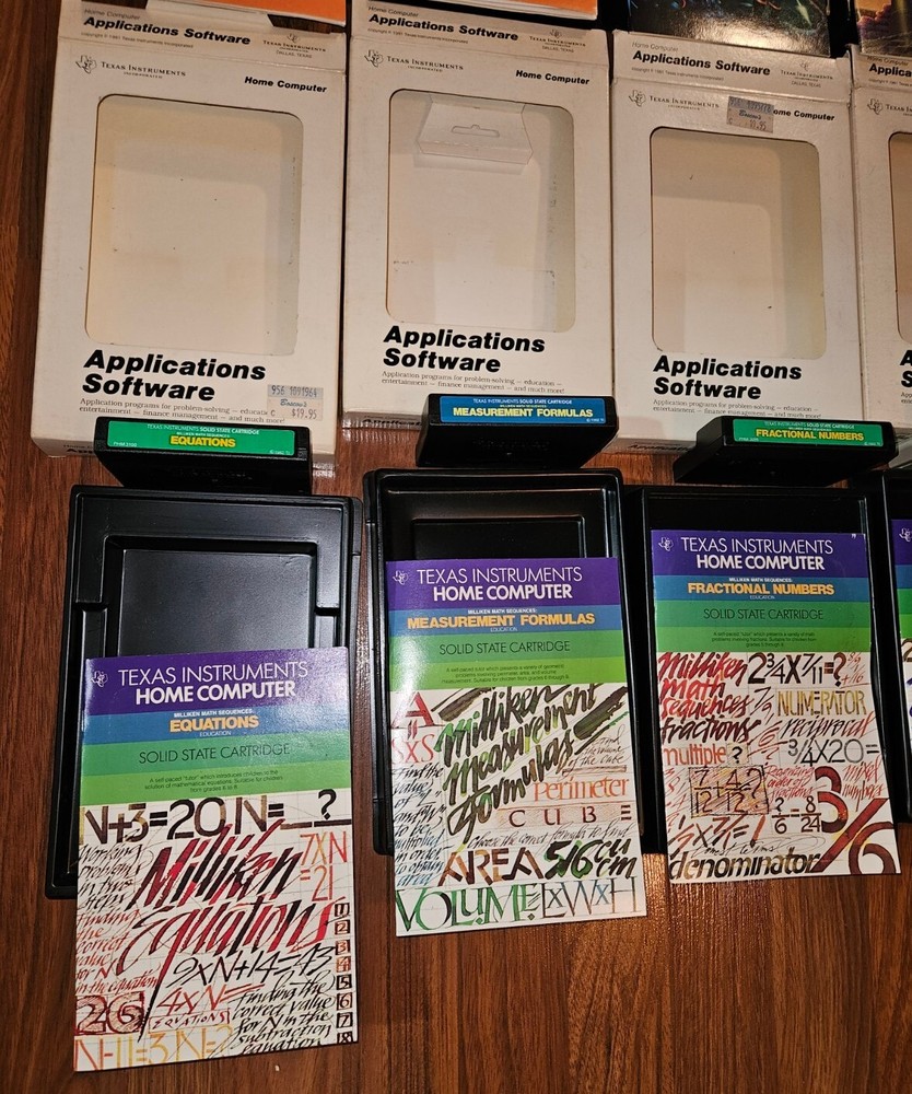 Texas Instruments TI 99/4a Computer BUNDLE w Huge Accessory / Software Lot MINT!