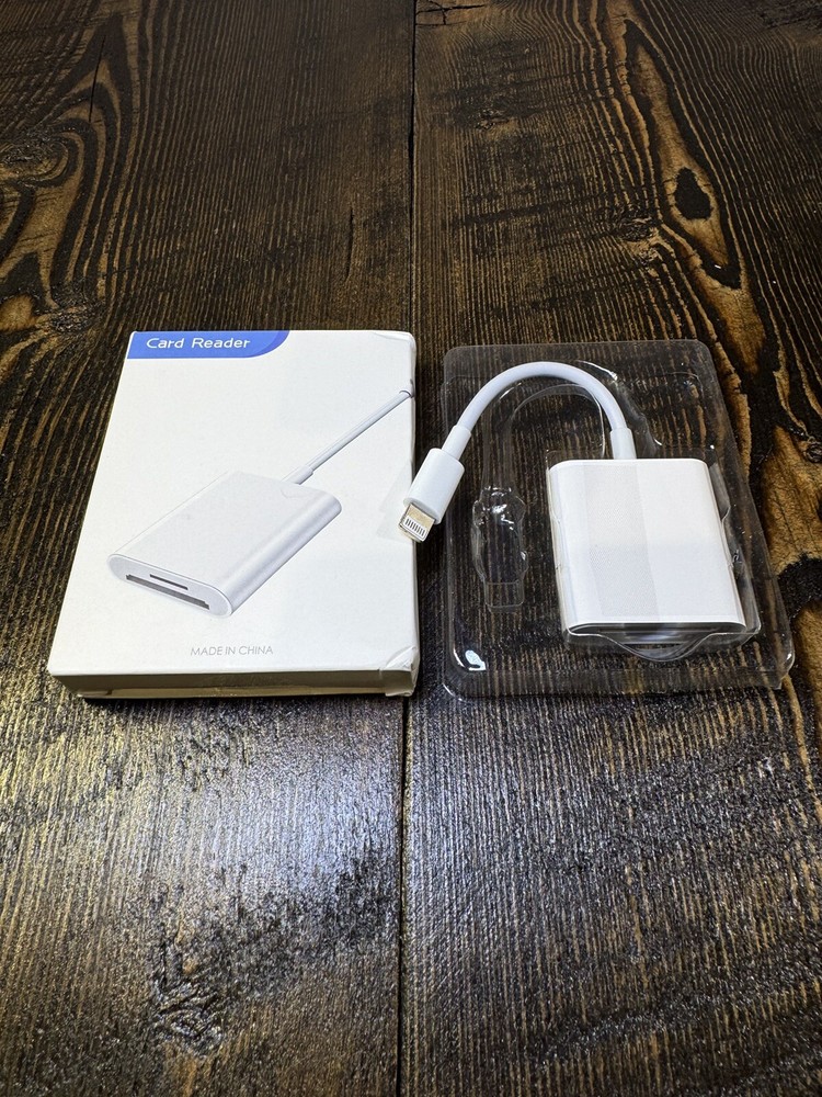 TF SD Dual Card Adapter Camera Reader for iPad iPhone Camera Micro SD