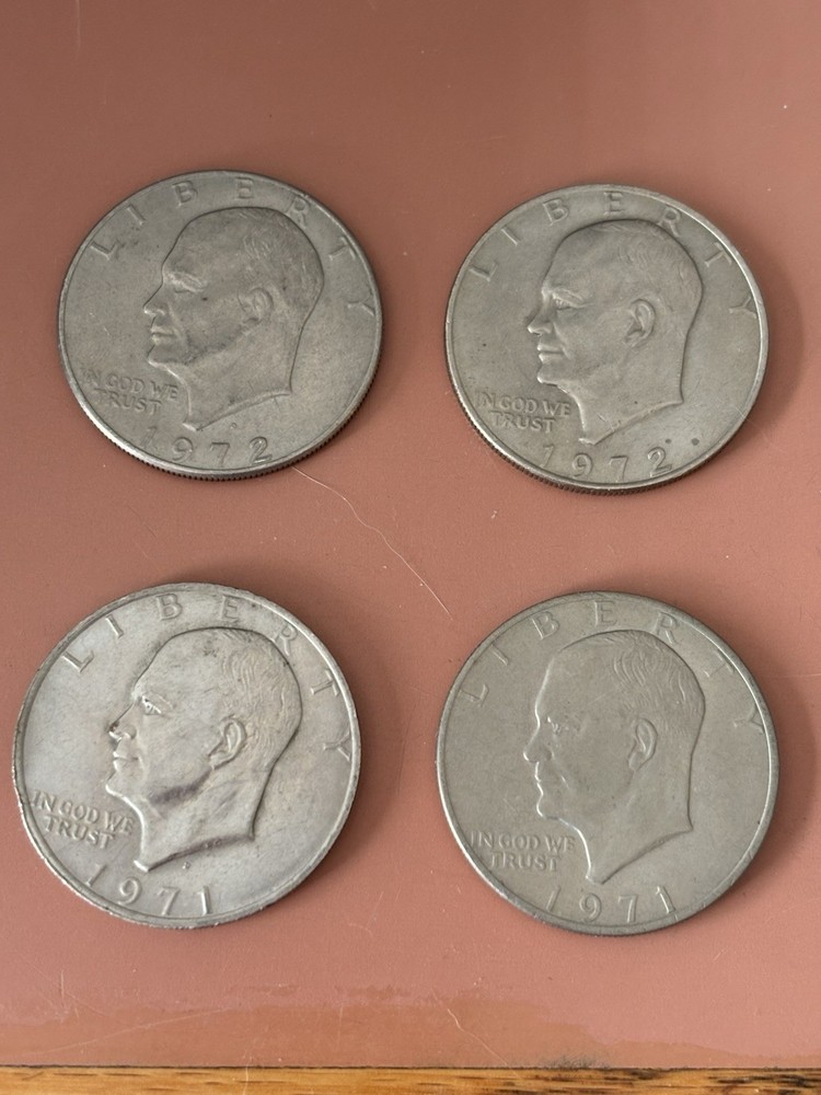 ike dollar coins 71 & 72, P & D