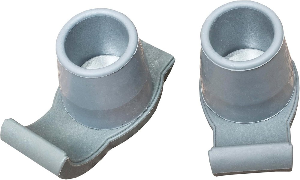 Pop & Glide Universal Fit Walker Ski Glides - Gray 2 Pack for Smooth Mobility