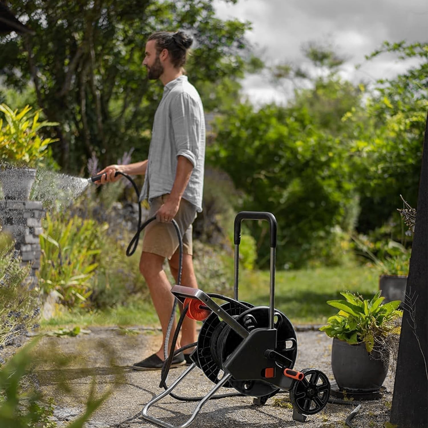 Garden Hose, Lightweight, Ultra Flexible, Durable, Kink-Free Garden Hose 50FT