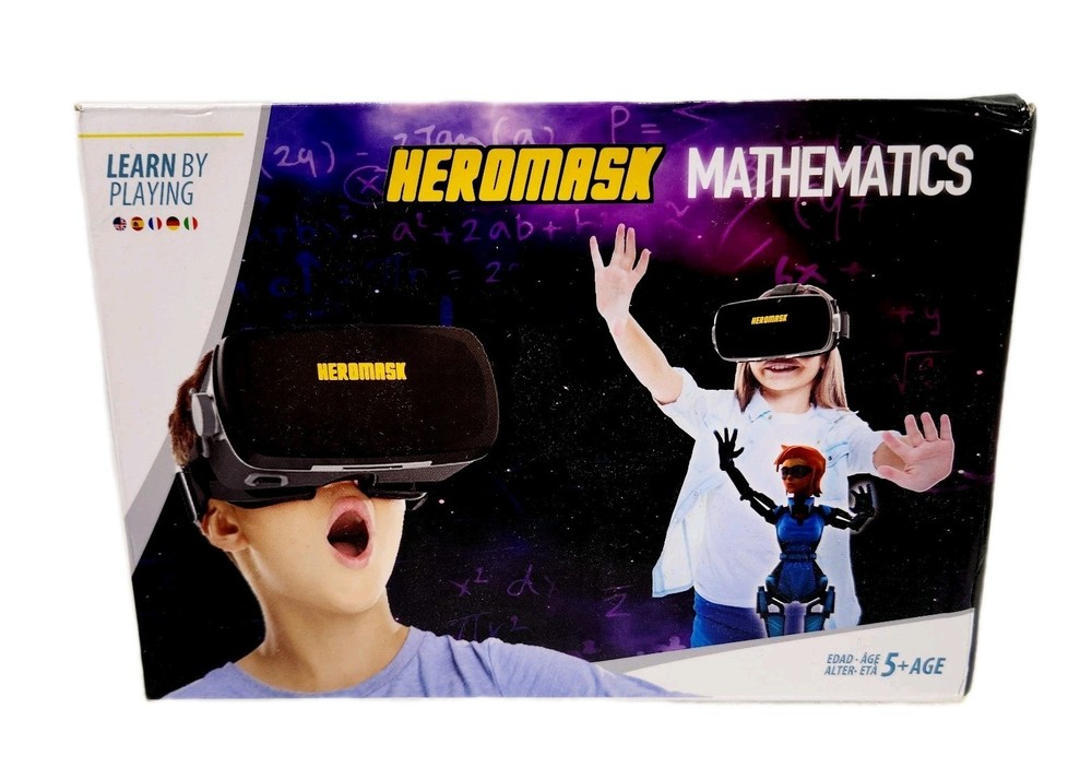 VR Headset + Math Games [Multiplication Subtraction etc] Virtual Games NOB