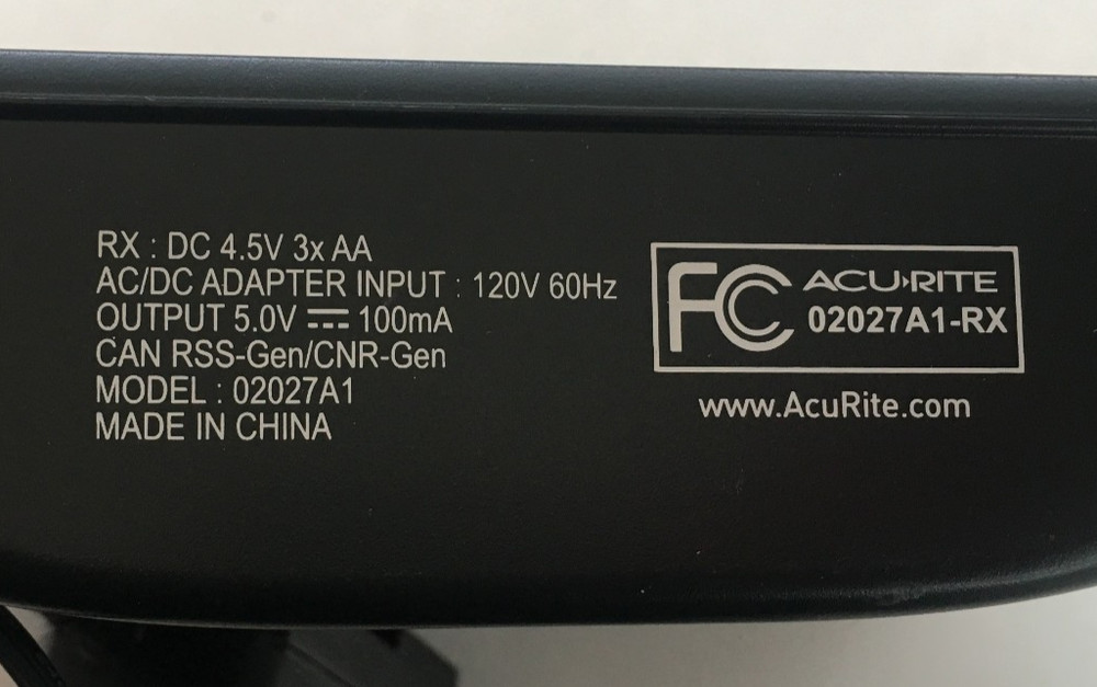 AcuRite: 02027A1 Color Weather Station W/ Cable (No Sensor)