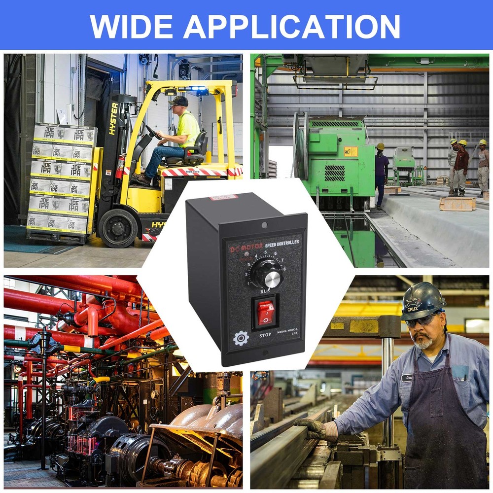 500W DC Motor Speed Controller AC 110V to DC 90V Forward Reversible Regulator US