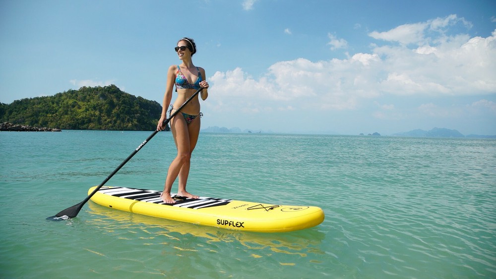 Supflex paddle Board Backpack Paddle leash Pump 10 foot for all for fun