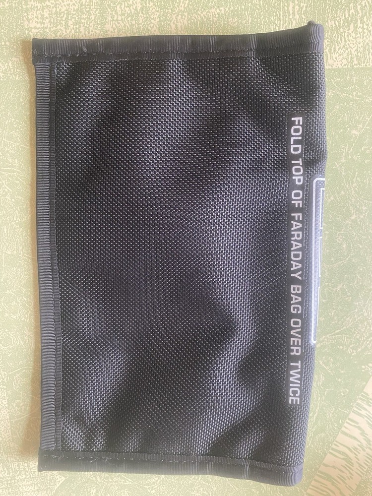 EDEC Digital Forensics Black Hole Faraday Bag-2 window 8.25x5.5 Folded