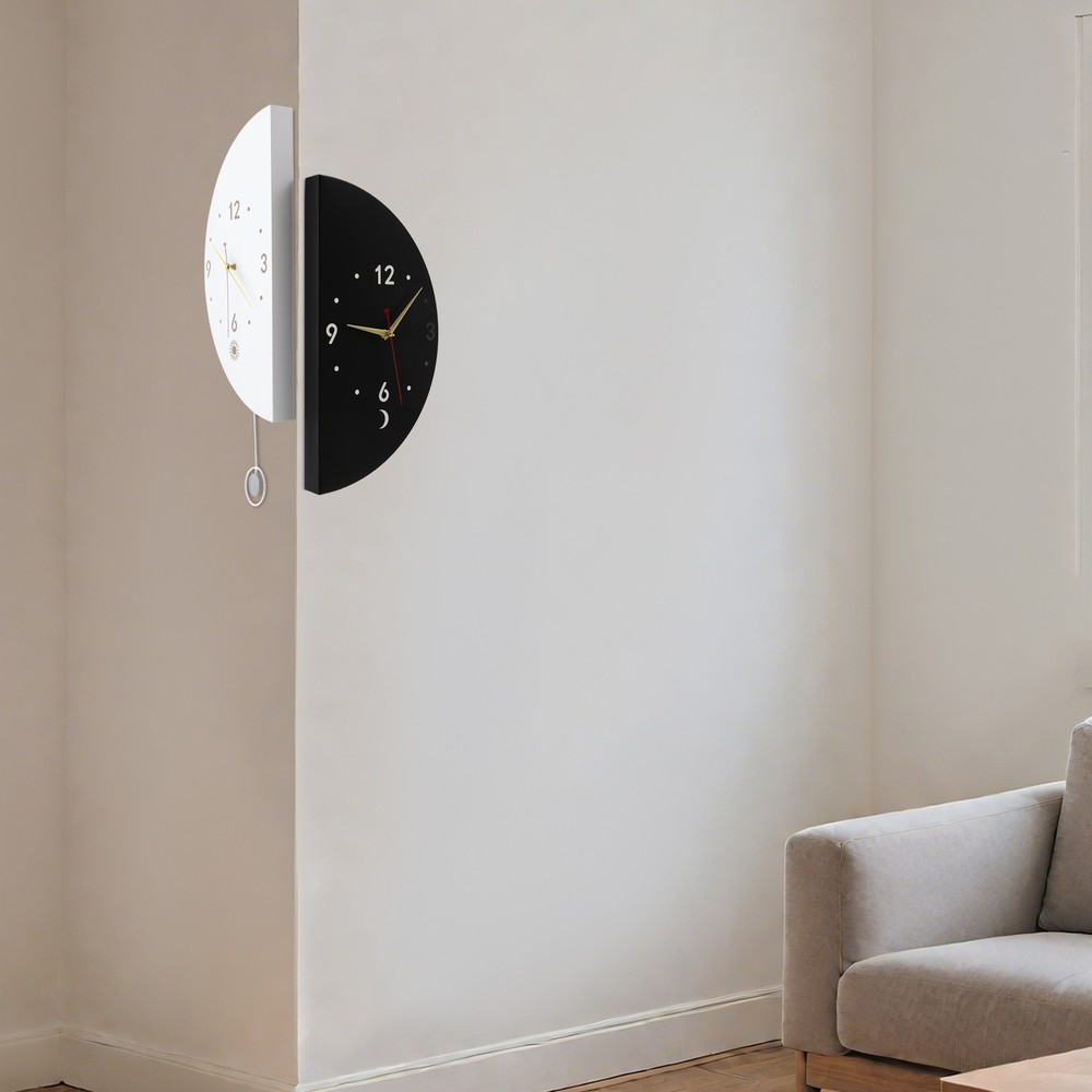 Wall Clock Decoration, Double-sided Corner Wall Clock, Modern Wall Clock