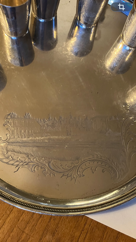 Silver plate Vintage Kiddush Set
