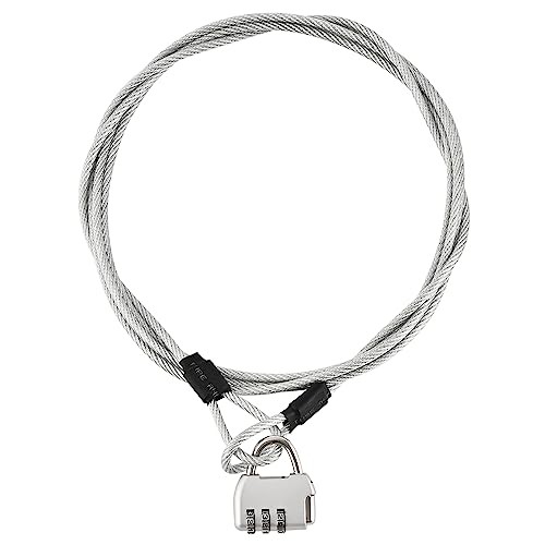 Cable Lock Set for Car Cover with Combination Lock, 2 Pack Car Cover Patch,
