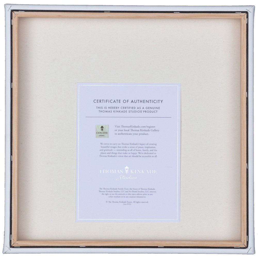 Thomas Kinkade Studios Christmas Light Express 14 x 14 Canvas Wrap