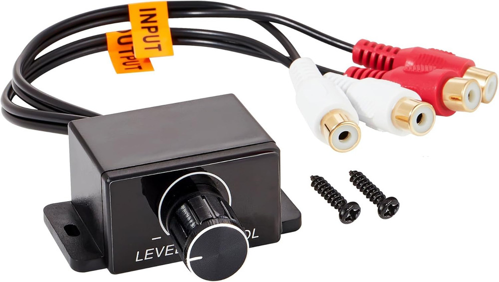 Universal Car Amplifier RCA Level Controller, Car Audio Bass Control Knob, Sub A