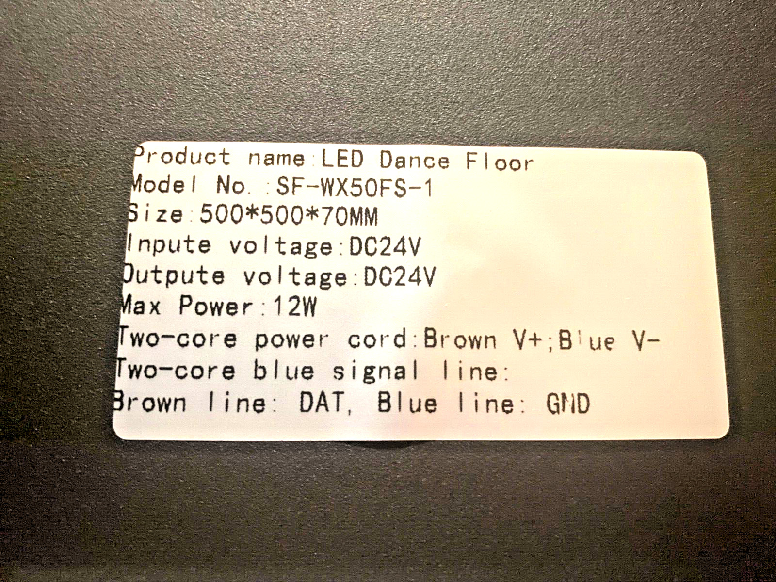 Dance Floor MAGNETIC 3D INFINITY 4ft x2 ft - 2 panels