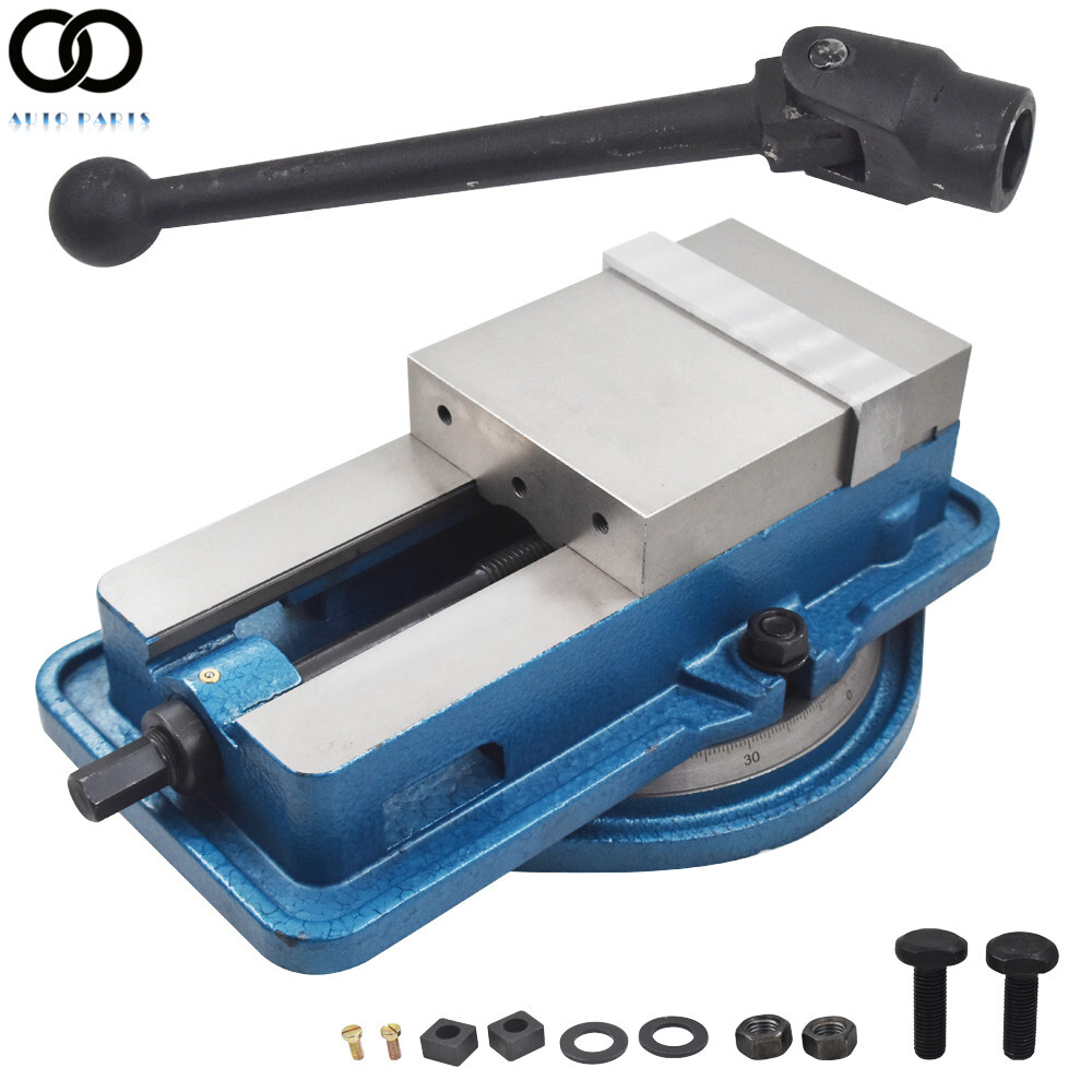 6" Lock Vise Precision Milling Drilling Machine Bench Clamp Clamping Vice