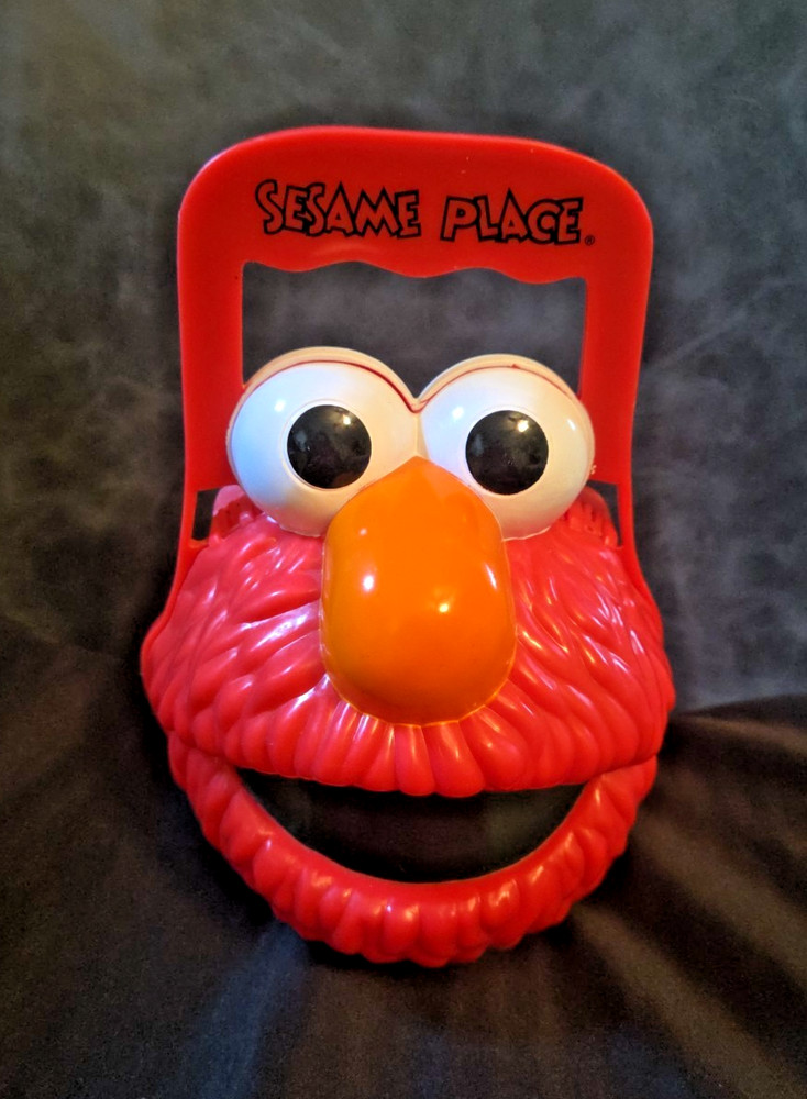 Sesame Place Elmo Container Bucket Lunchbox Plastic