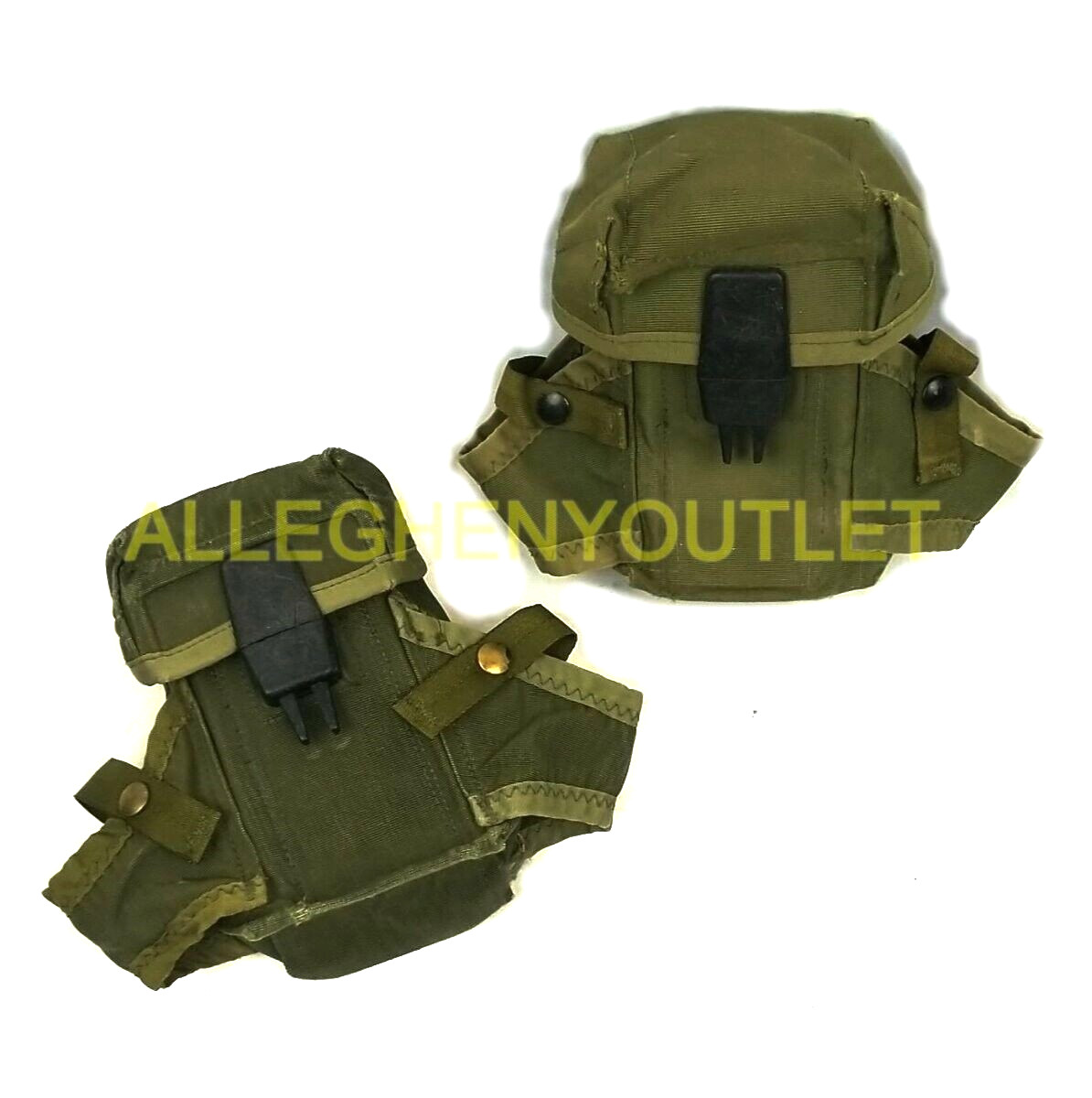 2 - US Military Alice Magazine Pouch LC1 Small Arms Ammo Case 30 LCI Mag Green