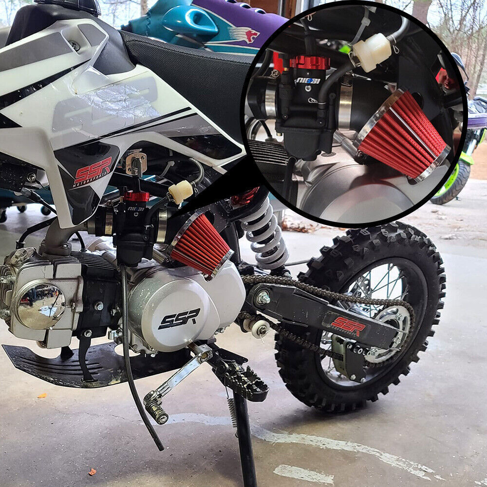 NIBBI Washable Tapered 48/49/50mm Pod Air Filter Motorcycle Cafe Racer Dirt Bike