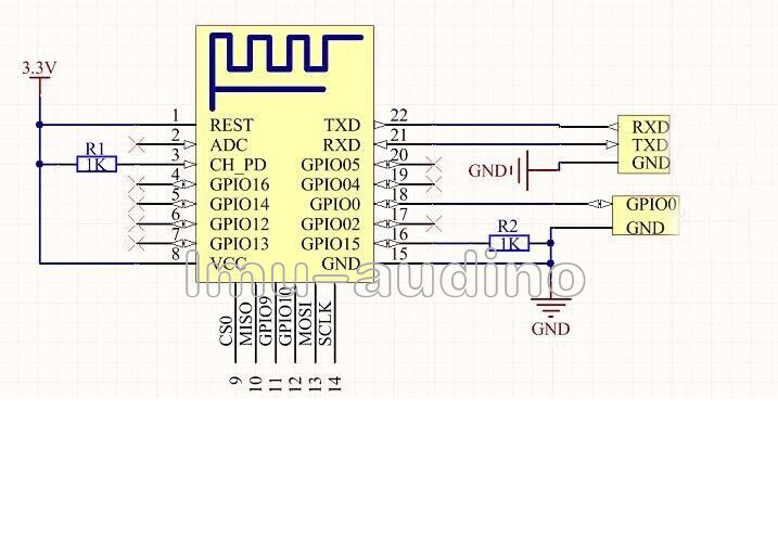 5Pcs ESP8266 Esp-12F Remote Serial Wireless Transceiver WIFI Module AP+STA