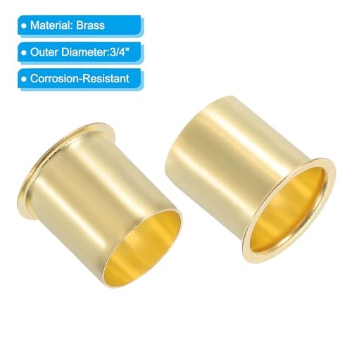 Brass Compression Fittings,100Pcs Compression Insert Tube Fitting for 3/4"