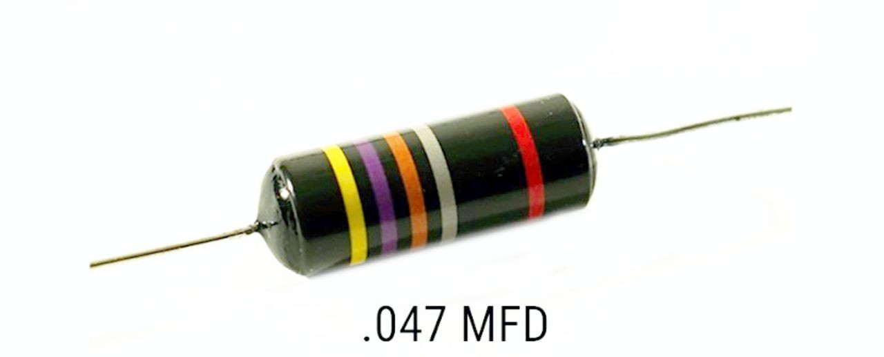 Centralab® Bumblebee Oil Filled Tone Capacitor .047MFD 081967