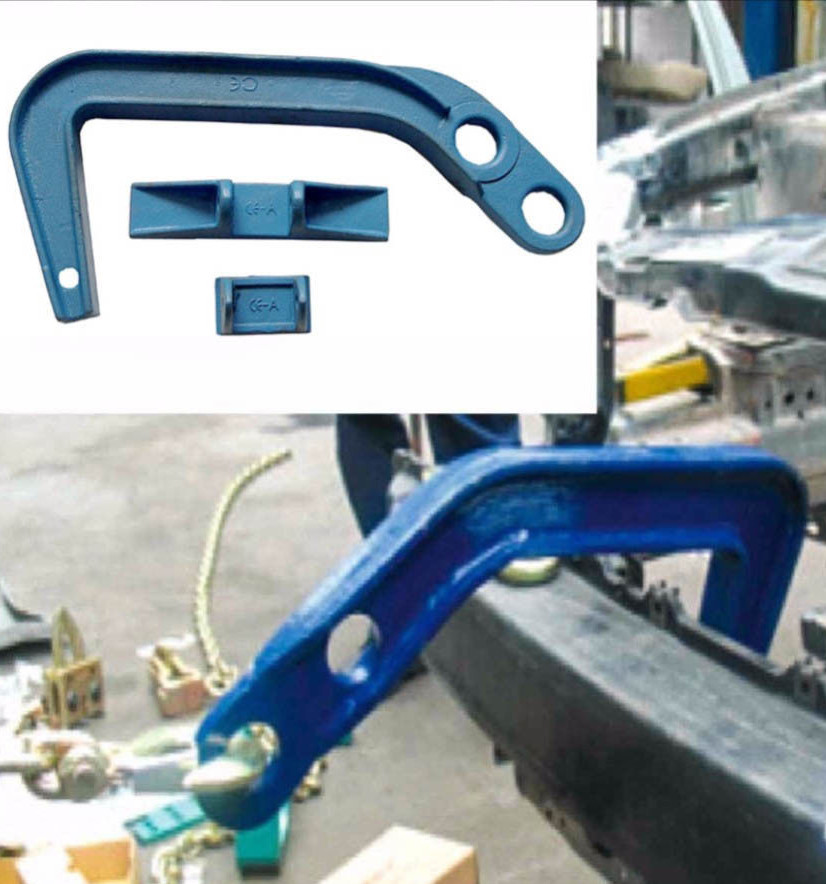 6 TON DEEP HOOK AUTO BODY FRAME JUMBO HOOK PULLING CLAMP CHASSIS DENT PULLER