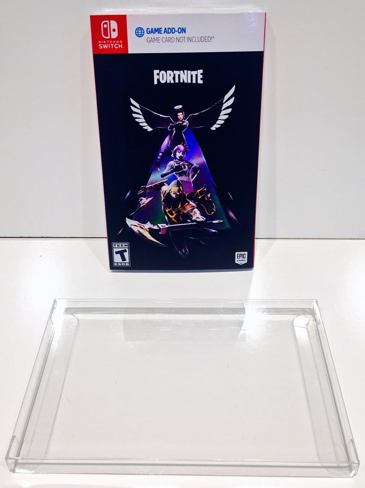 1 Box Protector for single NINTENDO SWITCH + SLIPCOVER Games! Clear Display Case