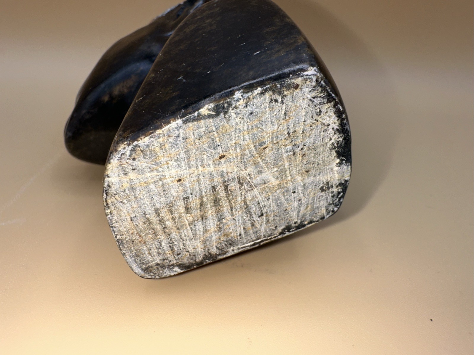 HAND-CARVED SOLID STONE AFRICAN SHONA HEAD BUST COUPLE FINELY DETAILED!