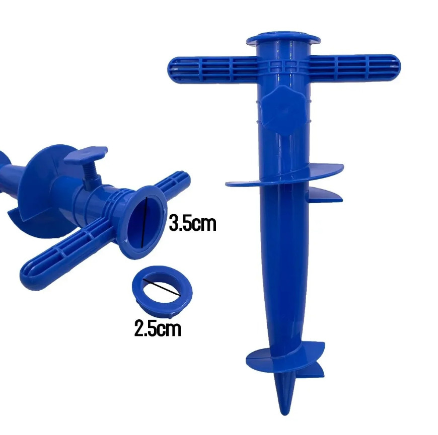 1pc Plastic Umbrella Plug – Beach Umbrella Base Floor Fork Sand Anchor Insert