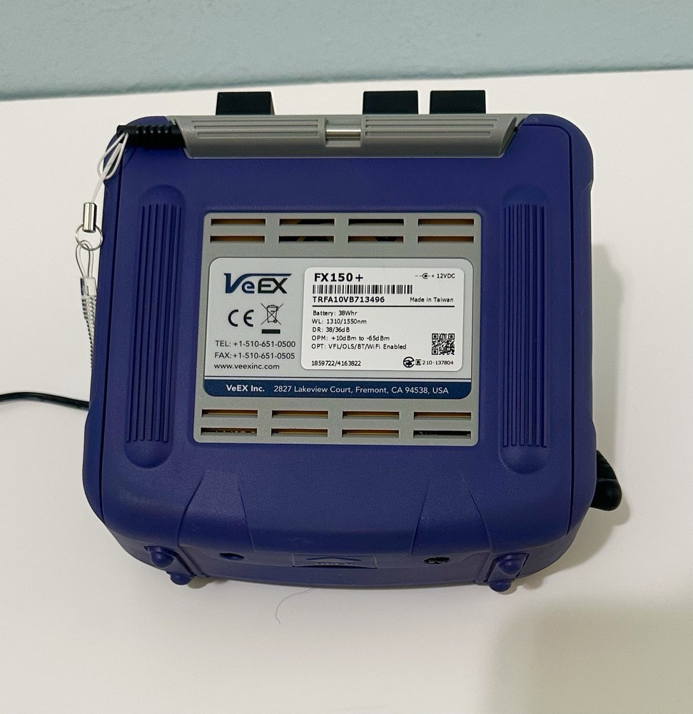 VeEX FX 150+ OTDR WiFi & Bluetooth Optical Time