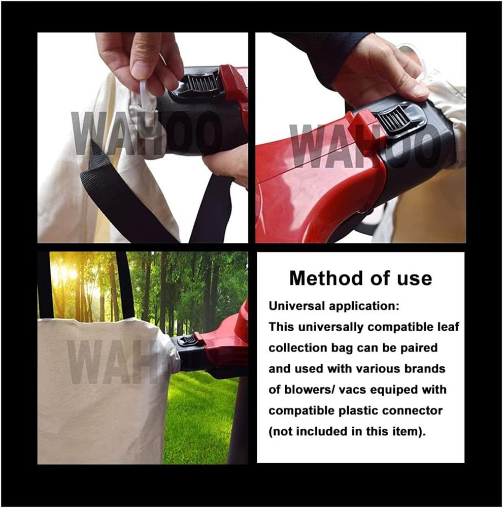 Universal Leaf Vacuum Blower Bag Bottom Debris Dump Bag, Compatible with Leaf...