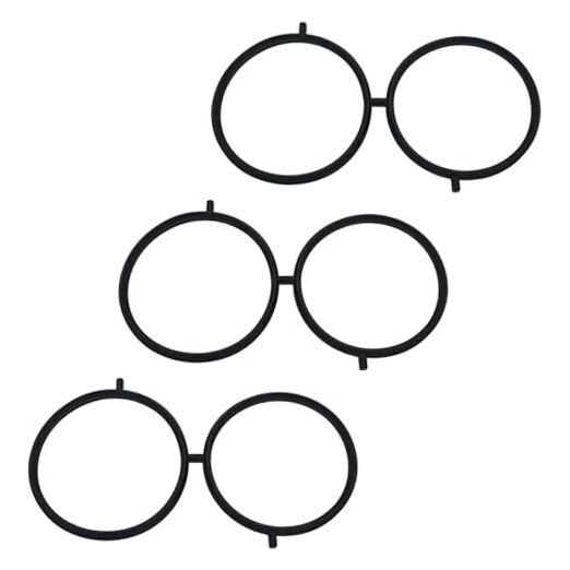 3PCS Intake Plenum Gaskets, Intake Manifold Plenum Gasket Set Compatible with