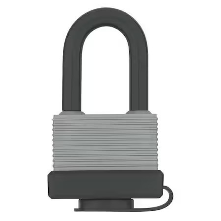 Padlock, Keyed Alike, Standard Shackle, Rectangular Aluminum Body, Steel