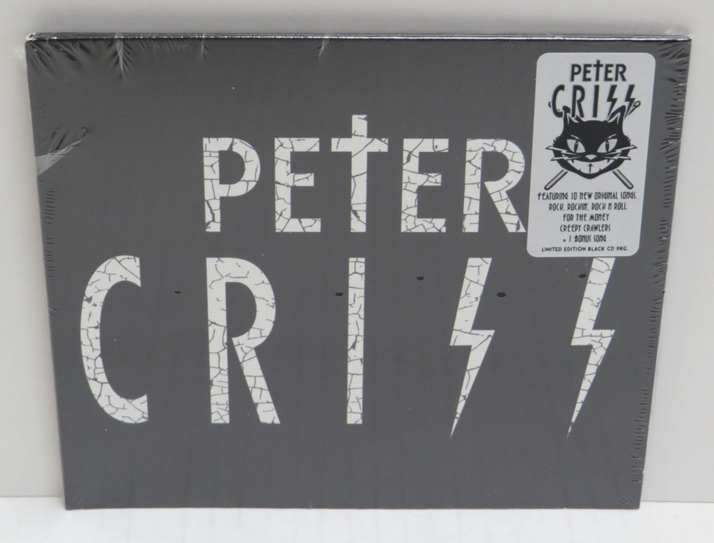 KISS PETER CRISS BLACK WALLET CD  - FIRST ISSUE ERROR MISPRINT - NEW 2025 SEALED