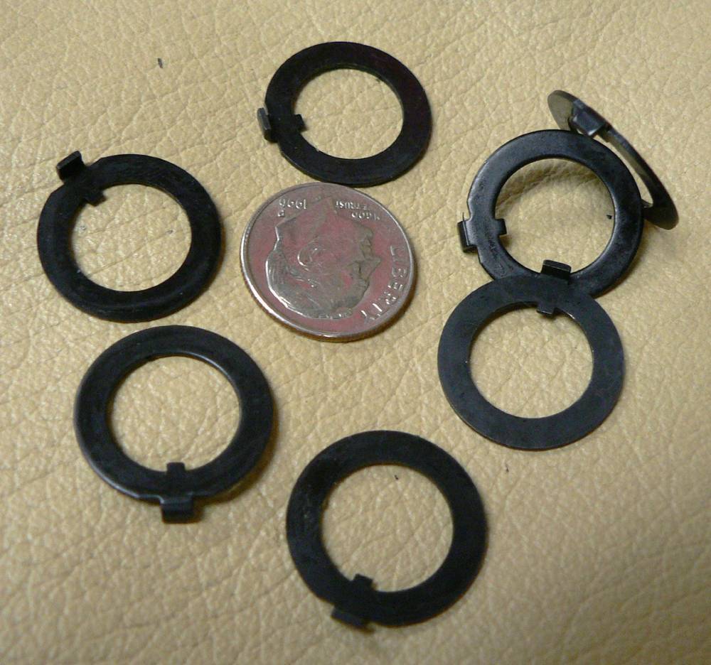 LOCKING RING For Toggle Switch Black U12 Brass Qty.25