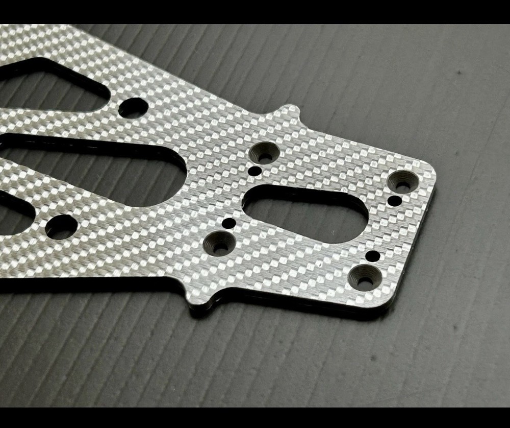 HPI RS4 Mini CF Chassis Set (Silver CF)