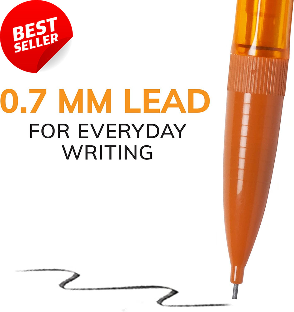 40 Ct Mechanical Pencils 0.7mm Medium Refillable Retractable Smooth