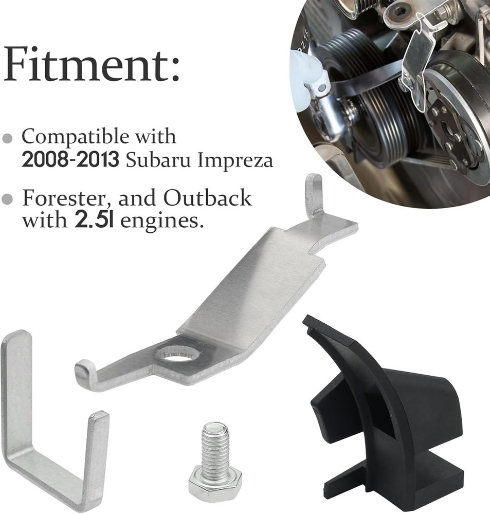 91031 Stretch Belt Installation Engine Tool, Compatible with Subaru Black