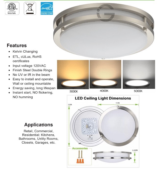 11 inch Double ring Tunable LED light, 18W