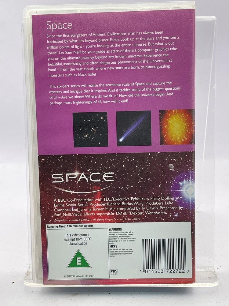 BBC Space Sam Neill VHS Video Tape